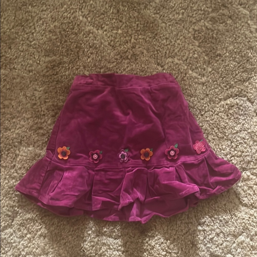 Gymboree Purple Skirt with Floral Accents